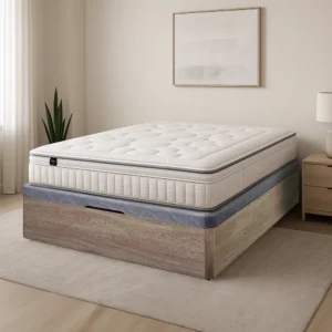 Pack colchón Moon Spring + canapé madera